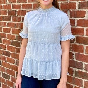 Light blue airy top